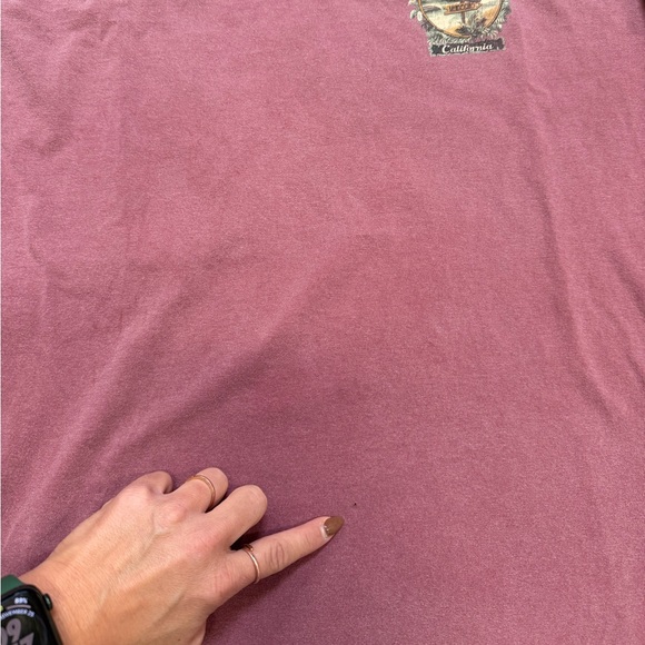 Vintage Gualala By The Sea California Graphic Mauve Men’s T-Shirt - Picture 9 of 10